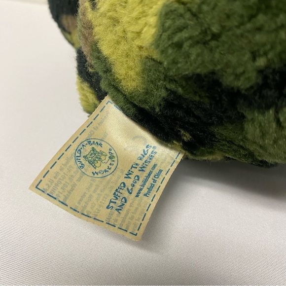 Build A Bear Camo Camouflage Green Military 17" Soft Plush Bear BABW - Picture 5 of 11